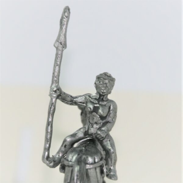 Unarmoured Female Barbarian Rider with Spear