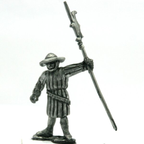 Armoured Medieval Scandinavian Leidang, Obudshaer and Allmoge with halberd